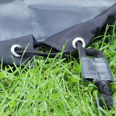 pull toggles together on changing mat making a drawstring bad to hold your outdoor gear after getting changed