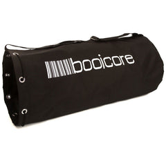 full view booicore logo on black travel sport bag dirt dirtbag mtb mountain biker kit