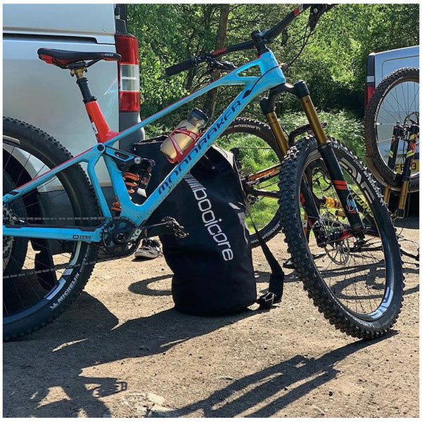 dirtbag dirt bag next to moonraker mtb mountain bike