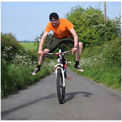 Orange Classic Horn Hand Tee - 100% Cotton High-Visibility Adventure Essential