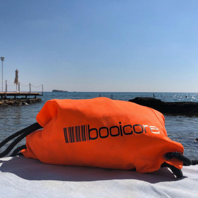 booicore dirtbag orange on the beach