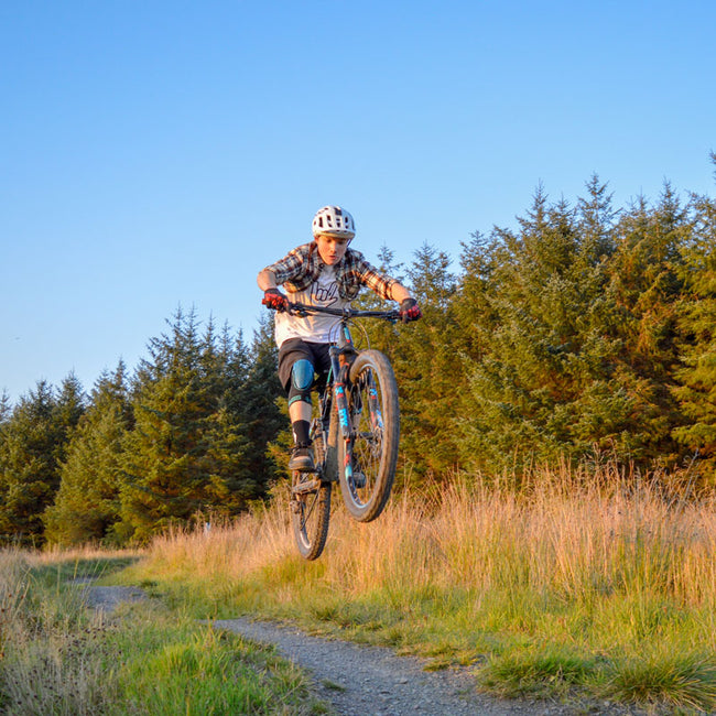 mountain biker on trail