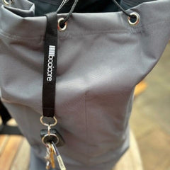 close up of key-strap and loop in grey dirtbag dirt bag sports uk mtb essential kit