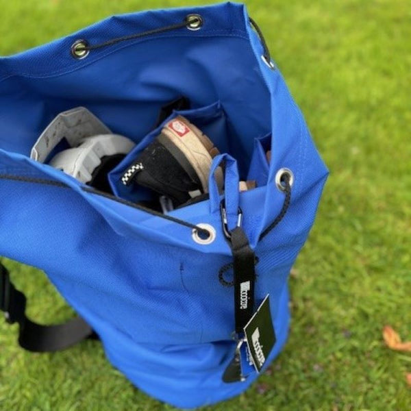the inside of the booicore dirtbag to show hidden pockets to keep your gear dry