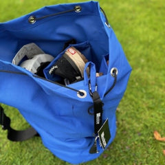 the inside of the booicore dirtbag to show hidden pockets to keep your gear dry