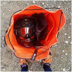 large sports bag helmet gear phone pocket key loop