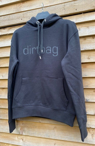 'dirtbag' Black Organic Hoodie