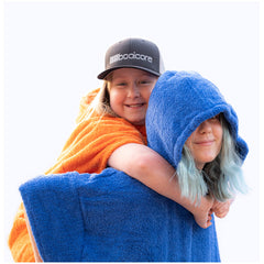 2 woman having fun in booicore towel robes
